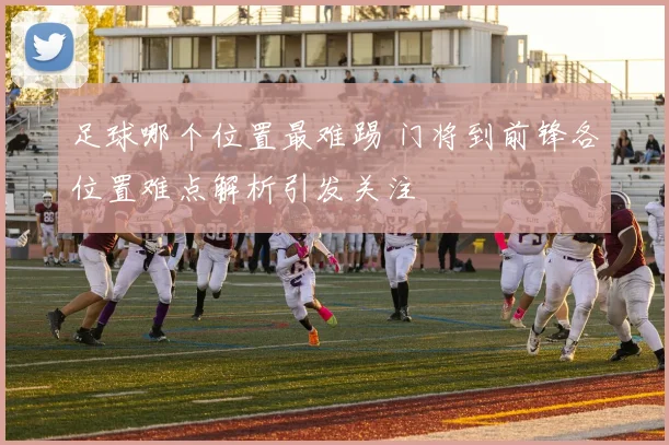 足球哪个位置最难踢 门将到前锋各位置难点解析引发关注